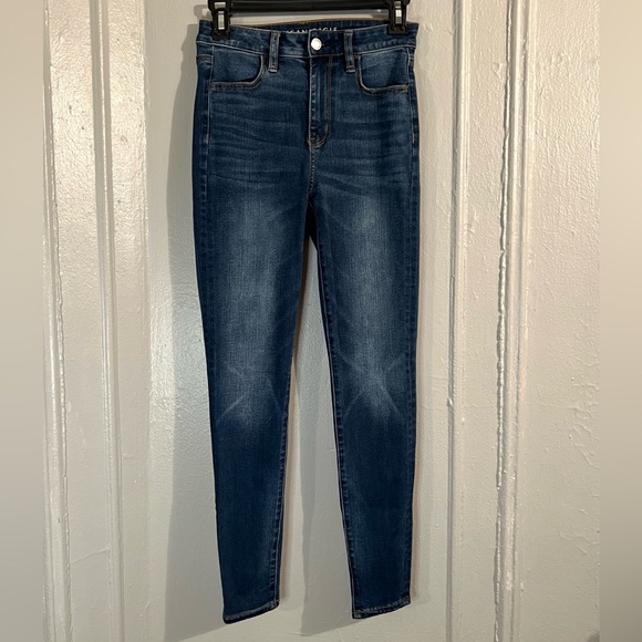 American Eagle Outfitters Denim - Super High Rise Women’s Dark Wash Jegging